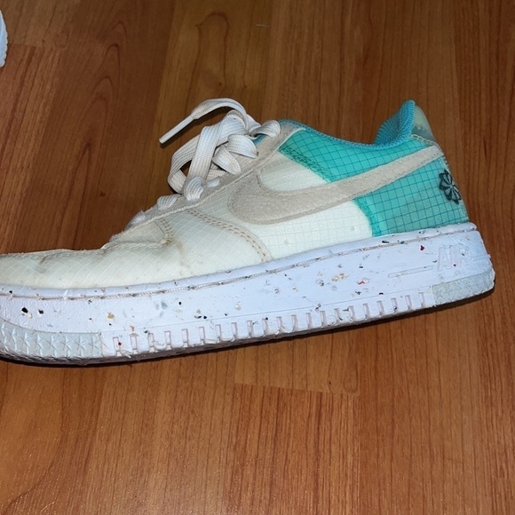 Nike women’s Air Force 1 Crater Move To Zero White Dynamic Turquoise Size 6 - Picture 6 of 12